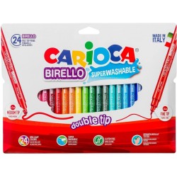 Μαρκαδόροι Ζωγραφικής Carioca Birello 24 Χρώματα Medium Fine